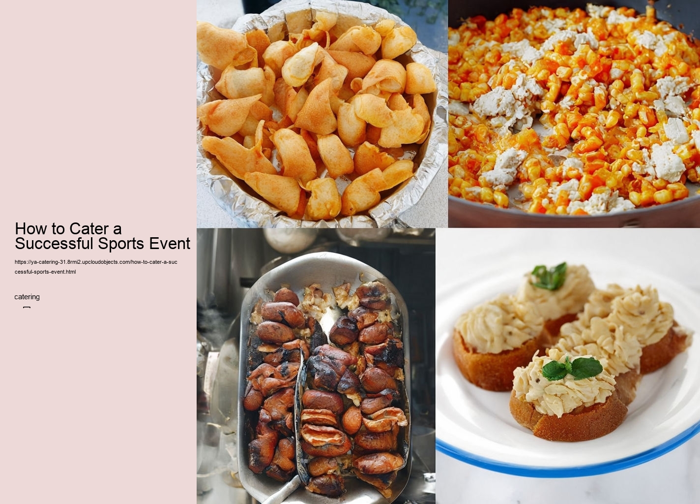 How to Cater a Successful Sports Event